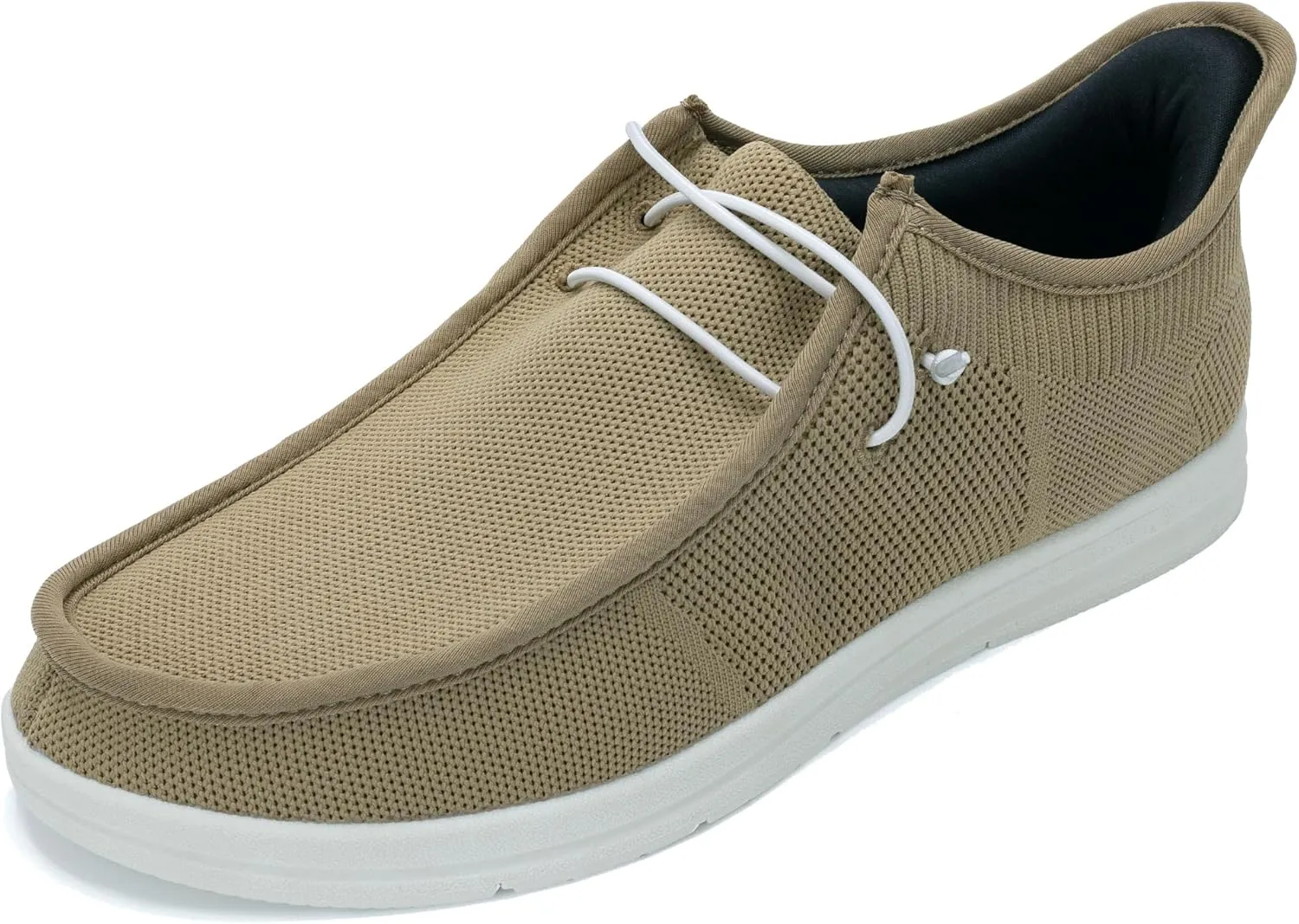 Men's Slip On Casual Shoes Arch Support Waking Loafers Non Slip Fashion Canvas Driving Boat Shoes Size 8-13