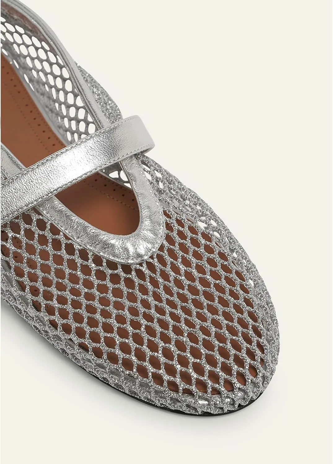 Mesh Ballet Flats for Women Buckle Strap Comfortable Mary Jane Shoes Ladies Wide Width Casual Dress Ballerina Flats
