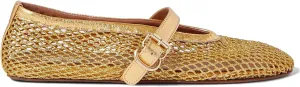 Mesh Ballet Flats for Women Buckle Strap Comfortable Mary Jane Shoes Ladies Wide Width Casual Dress Ballerina Flats