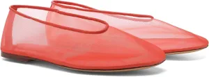 Mesh Ballet Flats for Women Round Toe Slip On Ballerina Mary Jane Shoes Tulle Comfortable Casual Dress Shoes