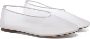 Mesh Ballet Flats for Women Round Toe Slip On Ballerina Mary Jane Shoes Tulle Comfortable Casual Dress Shoes