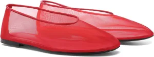 Mesh Ballet Flats for Women Round Toe Slip On Ballerina Mary Jane Shoes Tulle Comfortable Casual Dress Shoes