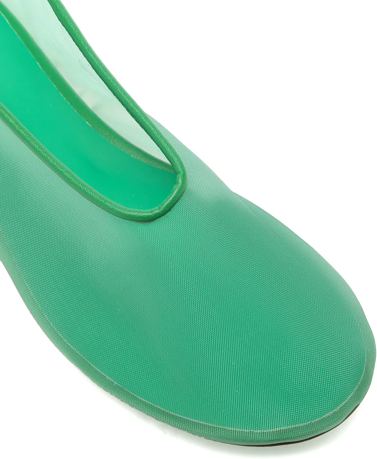 Mesh Ballet Flats for Women Round Toe Slip On Ballerina Mary Jane Shoes Tulle Comfortable Casual Dress Shoes