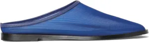 Mesh Mules Flats for Women Breathable Tulle Slip-On Round Toe Ballet Flats Summer Casual Shoes