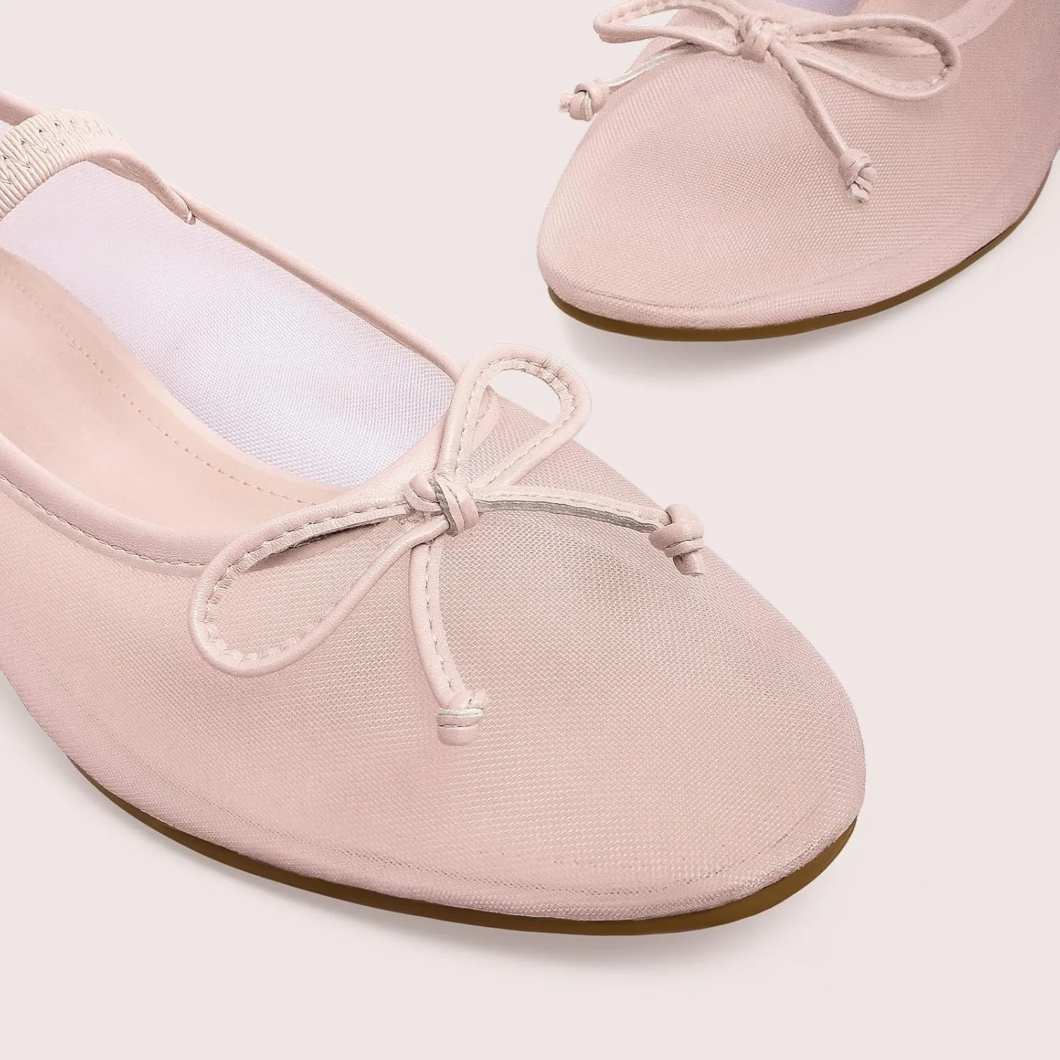 MUCCCUTE Women's Mesh Ballet Flats, Round Toe Ballerina Flats Shoes Casual Dress Mary Jane Flats