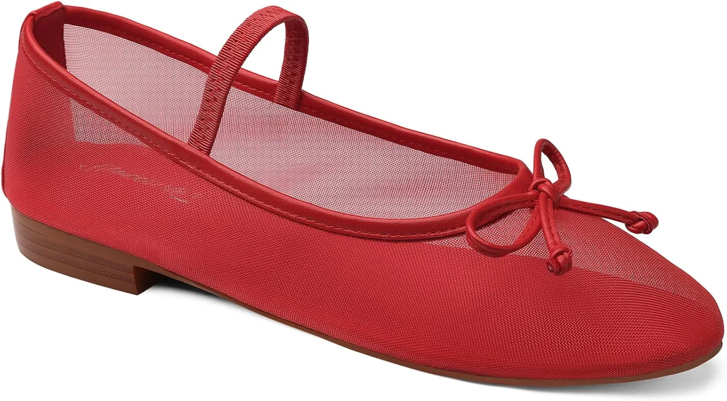 MUCCCUTE Women's Mesh Ballet Flats, Round Toe Ballerina Flats Shoes Casual Dress Mary Jane Flats