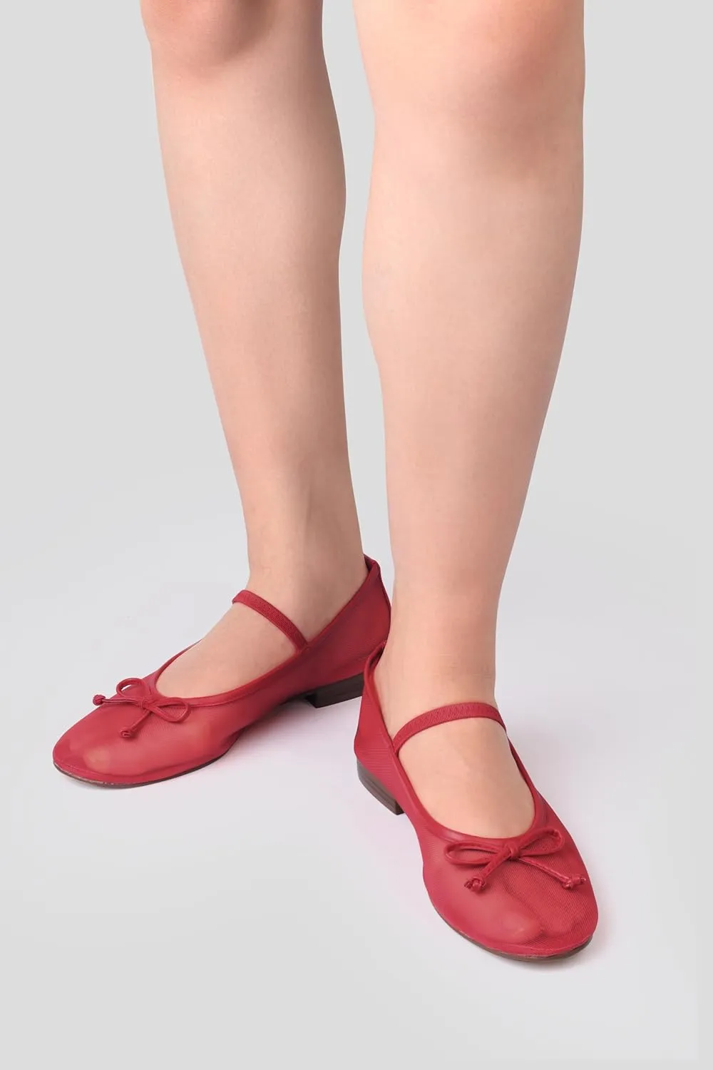 MUCCCUTE Women's Mesh Ballet Flats, Round Toe Ballerina Flats Shoes Casual Dress Mary Jane Flats
