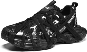 Niepce Inc Streetwear Men's Fashion Chunky Sneakers with Design