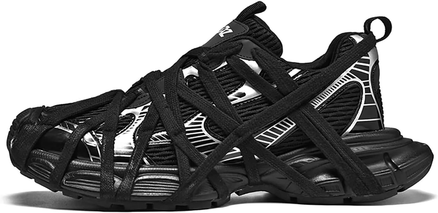 Niepce Inc Streetwear Men's Fashion Chunky Sneakers with Design