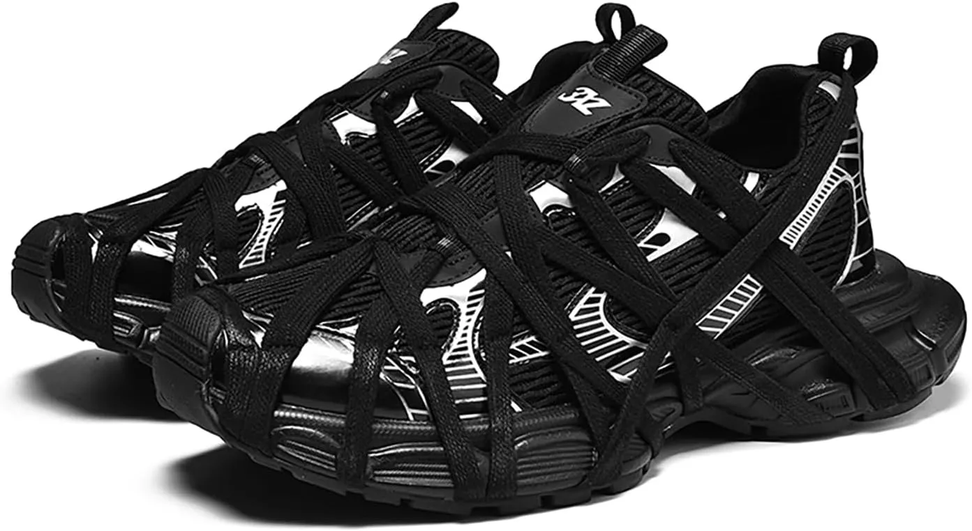 Niepce Inc Streetwear Men's Fashion Chunky Sneakers with Design