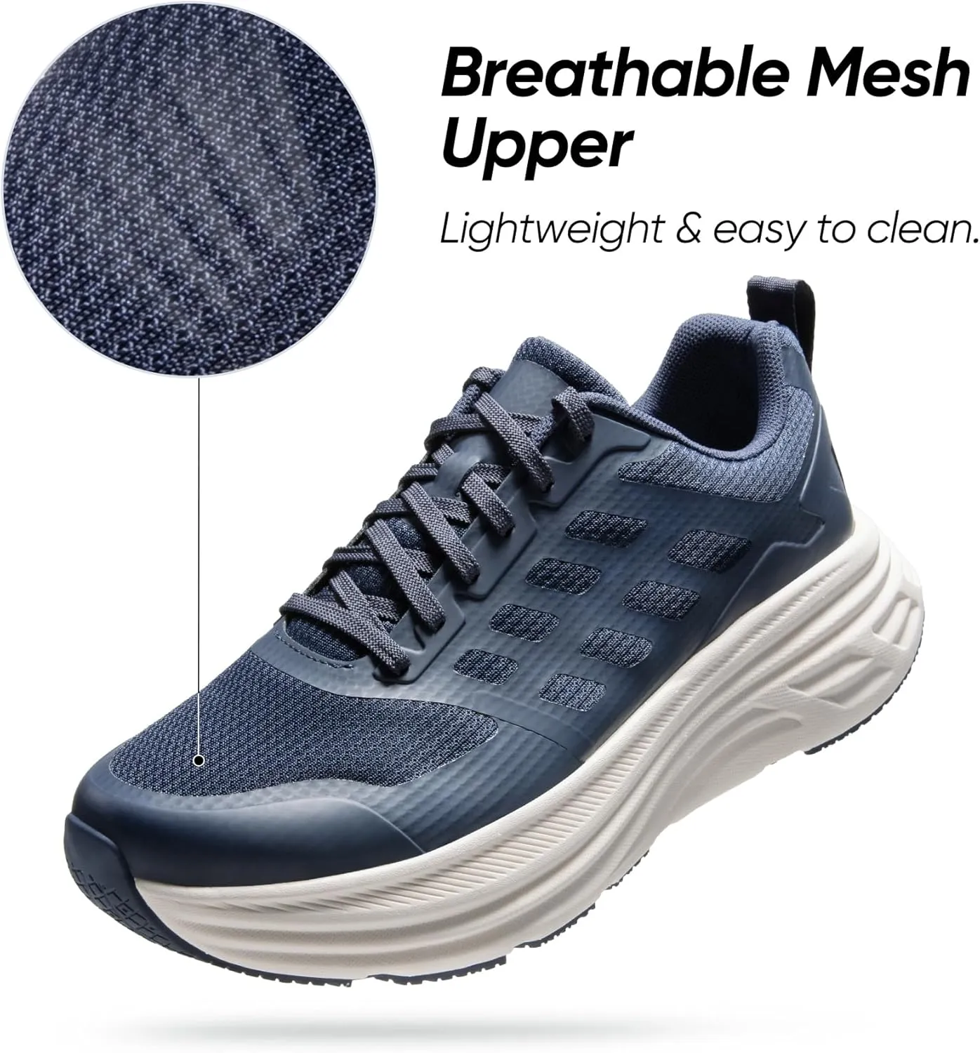 NORTIV 8 Men's Walking Running Tennis Cushioning Shoes ActiveFloat Non Slip Athletic Gym Workout Jogging Comfortable Sneakers