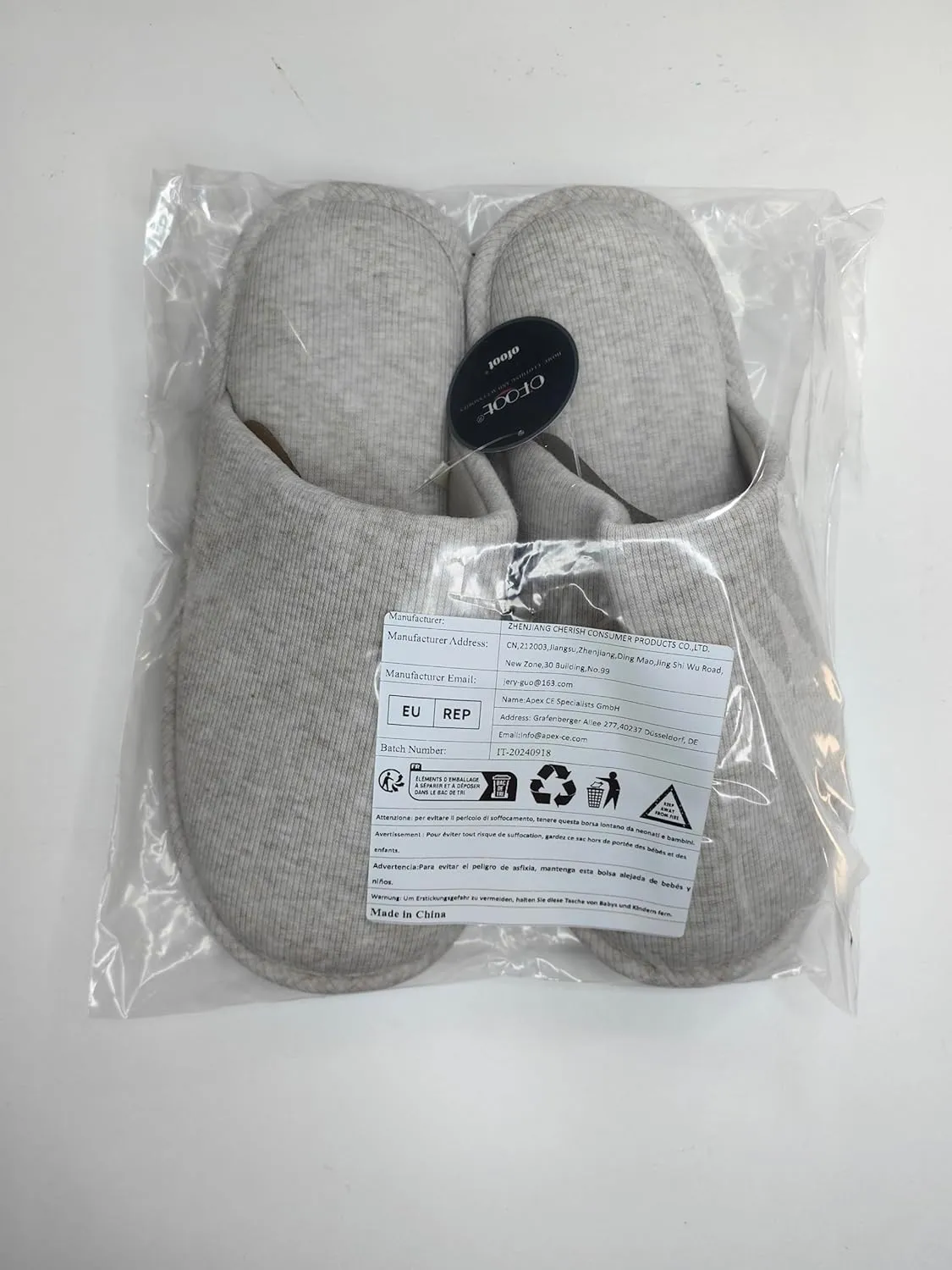 ofoot Mens Indoor Memory Foam Cotton Scuff Slippers Slip On Summer House Shoes Flats Breathable Lightweight Washable Non Skid Rubber Soles