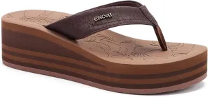 ONCAI Women’s Platform Flip Flops Trendy Dressy Womans Summer Sandals with Comfortable Flatform Arch Support Walking Outdoor Rubber Soles (US Size 5-11)