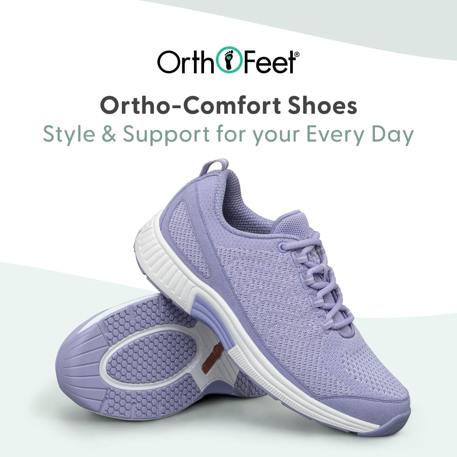 Orthofeet Women's Orthopedic Knit Coral Sneakers