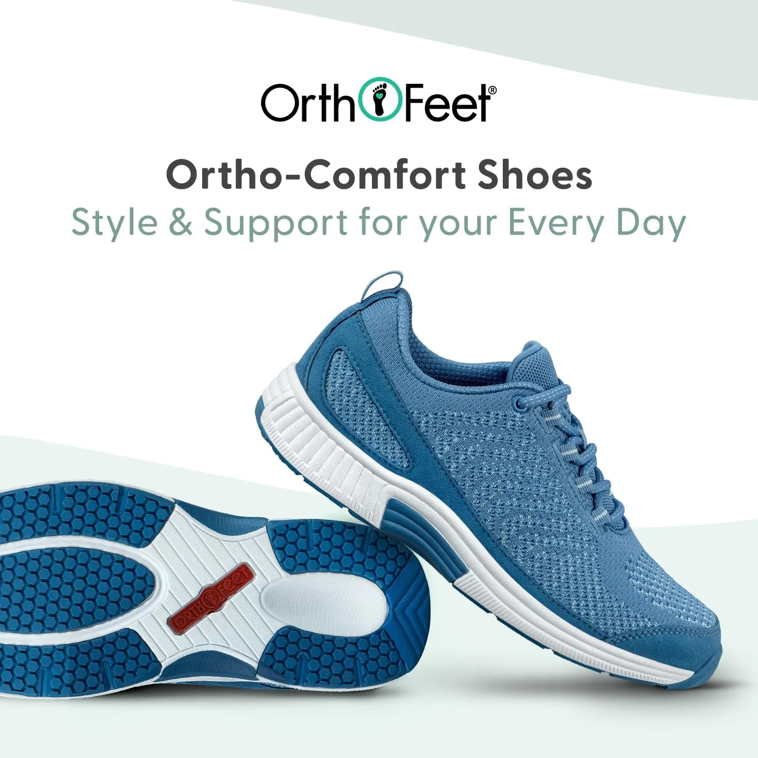 Orthofeet Women's Orthopedic Knit Coral Sneakers