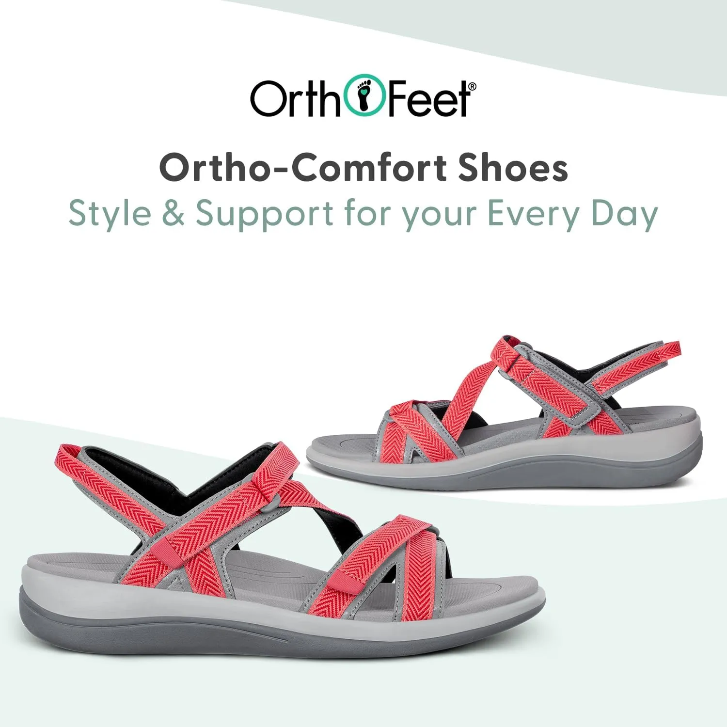 Orthofeet Women's Orthopedic Water-Friendly Lake Sandals