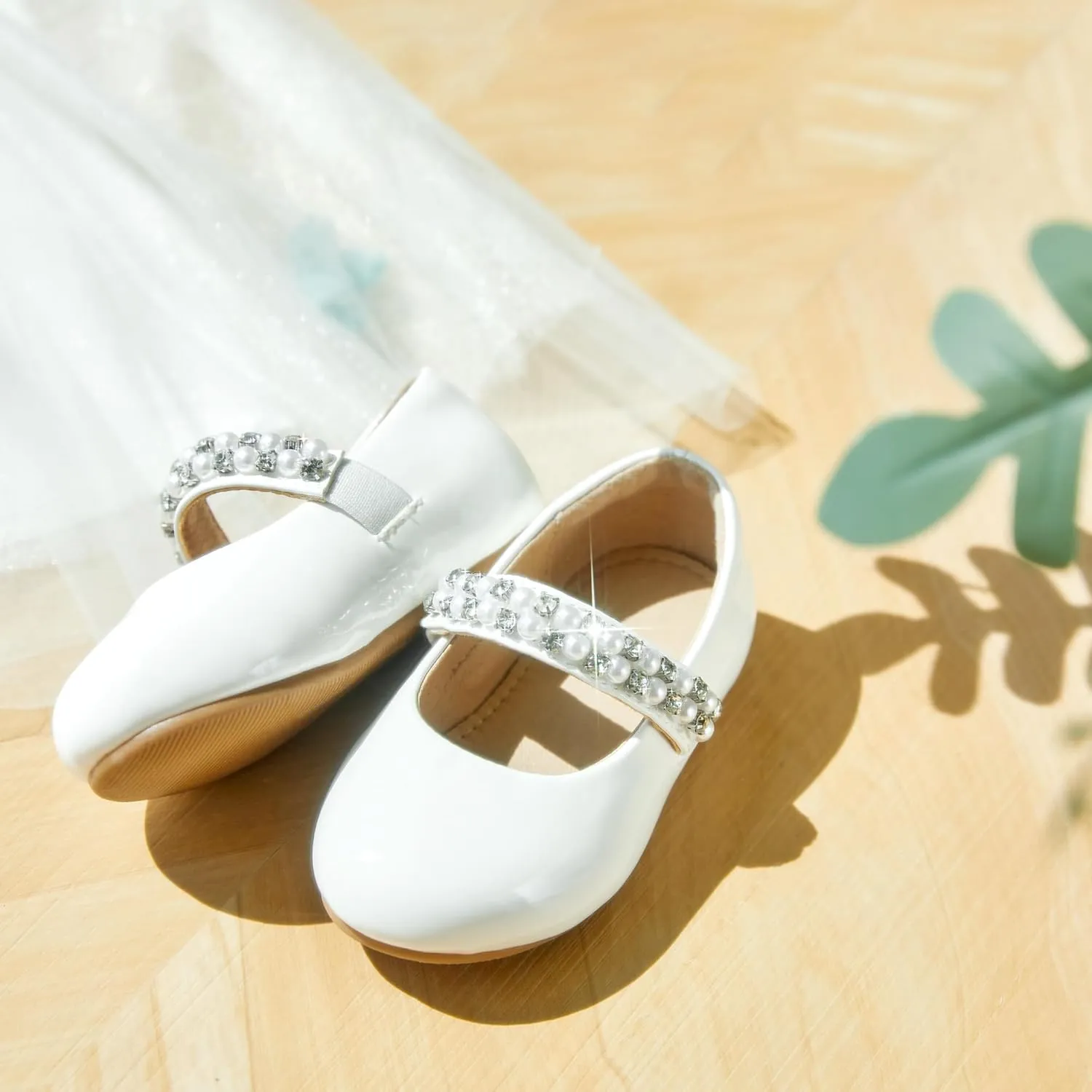 Otter MOMO Toddler/Little Girls Mary Jane Ballerina Flats Shoes Slip-on School Party Dress Shoes