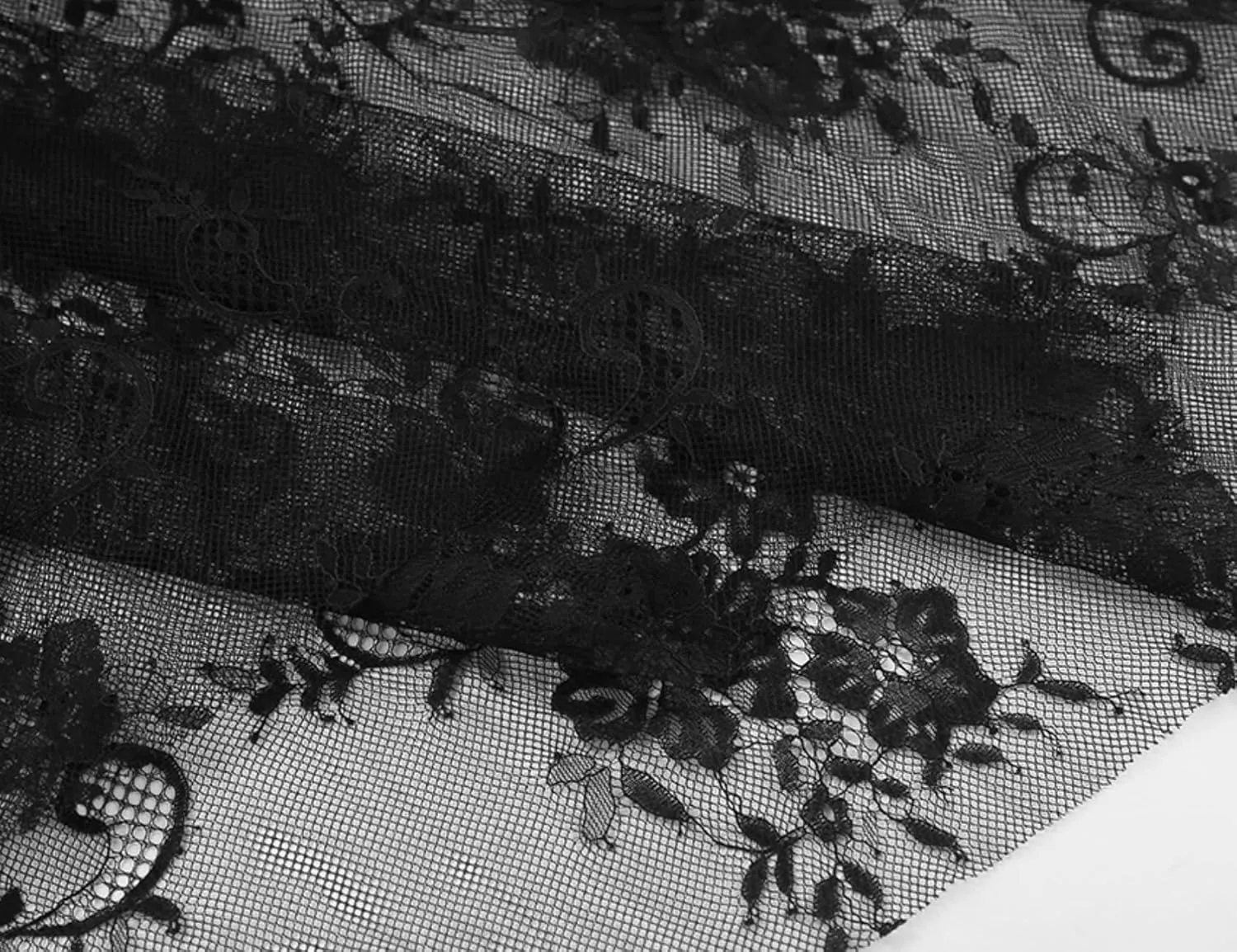 Perbai Women's Sexy Sheer Lace Skirt High Waisted Floral Embroidered Ruffled A Line Long Maxi Beach Skirts