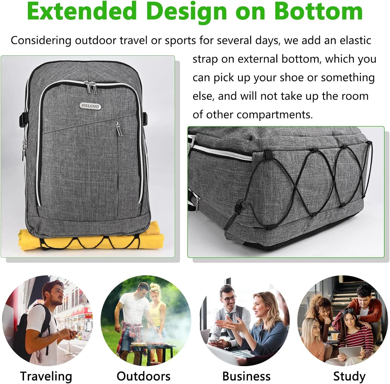 Personal Item Travel Carry On Luggage Backpack for Women Men Flight Approved Casual Weekender Laptop Bag for College Business Outdoors Hiking Water Resistant Lightweight Daypack with USB Charging Port