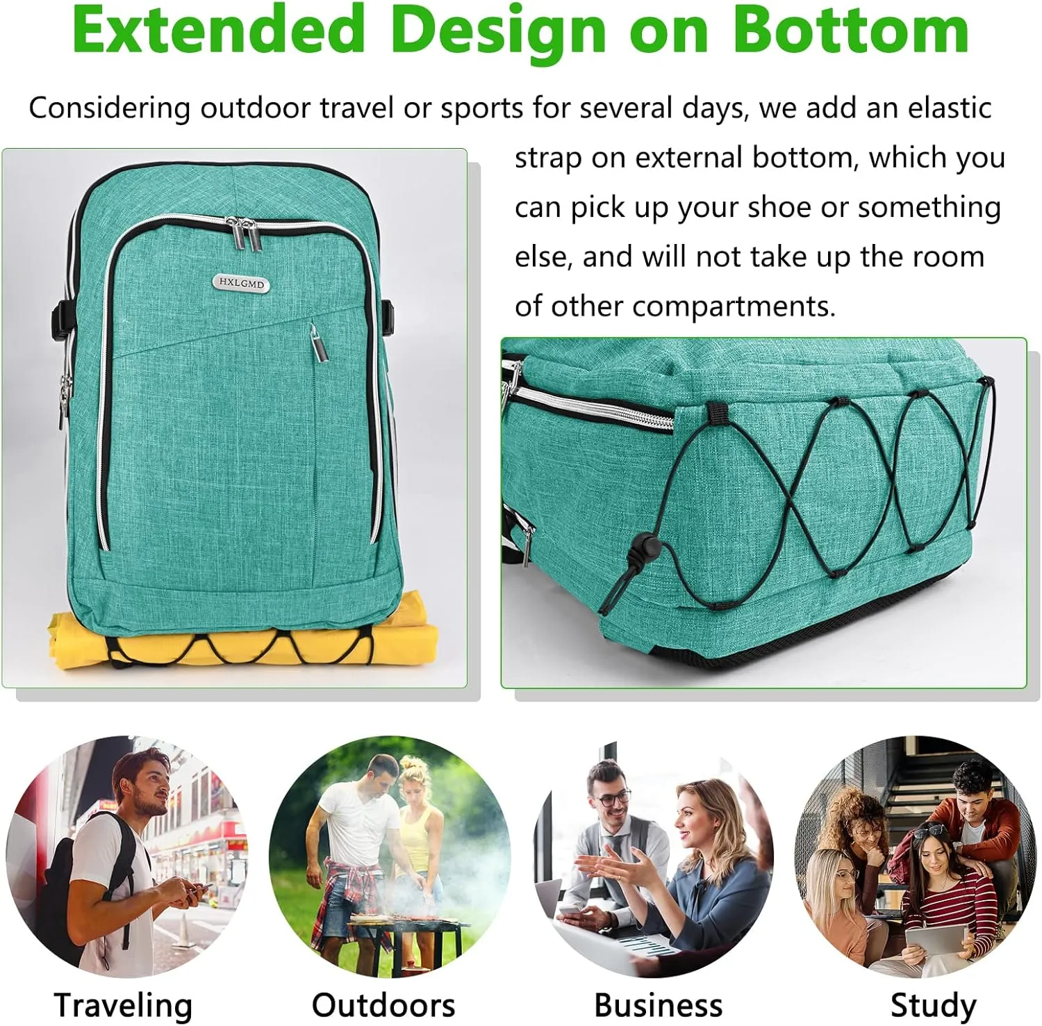 Personal Item Travel Carry On Luggage Backpack for Women Men Flight Approved Casual Weekender Laptop Bag for College Business Outdoors Hiking Water Resistant Lightweight Daypack with USB Charging Port