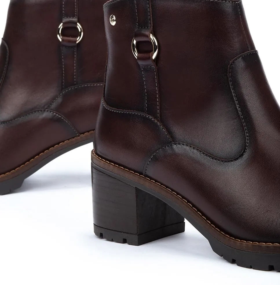 PIKOLINOS High-Heel Ankle Boot Leather Llanes for Woman