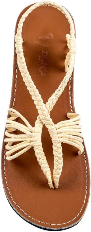 Plaka Seashell Comfortable Womens Sandals | Strappy Sandals for Women Dressy Style Perfect for Beach Walk and Poolside