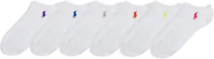 POLO RALPH LAUREN Women's Classic Sport Solid Ultra Low Cut Socks - 6 Pair Pack - Athletic Cotton Comfort
