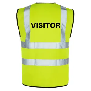 Printed Hi-Viz Cost-efficient High-efficiency VISITOR Waistcoat -