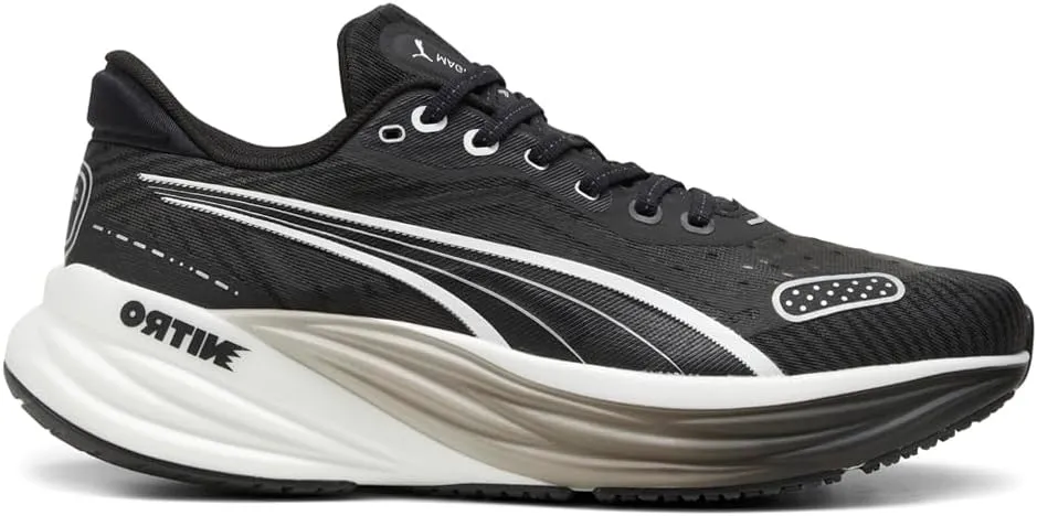 PUMA Mens Magnify Nitro 2 Tech Running Sneakers Shoes - Black - Size 10 M