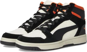 PUMA Men's Rebound Layup Sneakers, Alpine Snow Black/Maple Syrup, 12