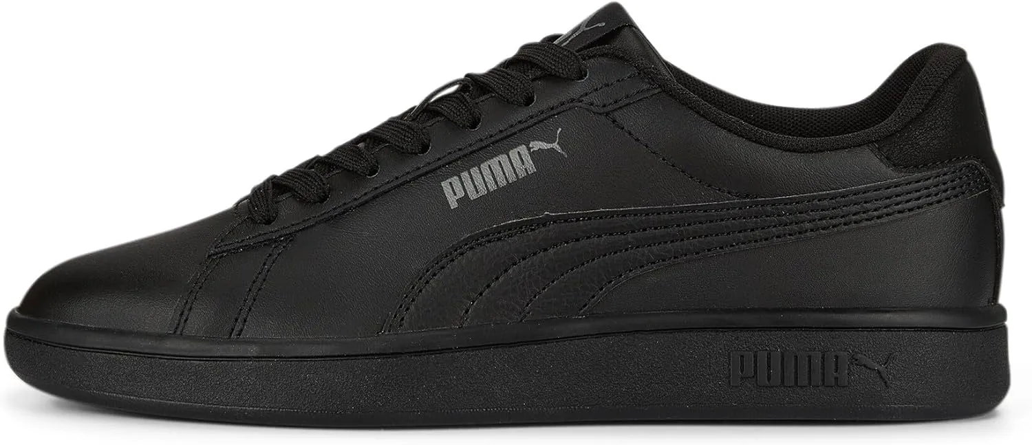 PUMA Unisex-Child Shoes Smash Sneaker, Peacoat White, 5 US Big Kid