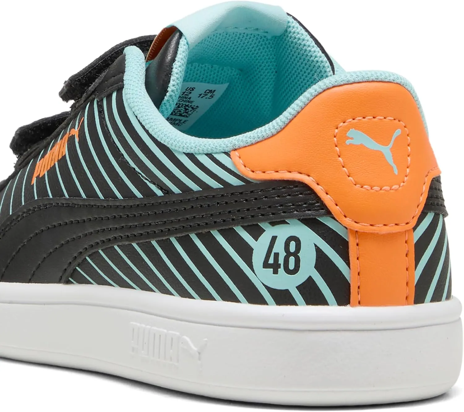 PUMA Unisex-Child Smash Hook and Loop Sneaker