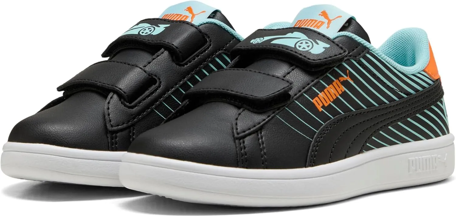 PUMA Unisex-Child Smash Hook and Loop Sneaker