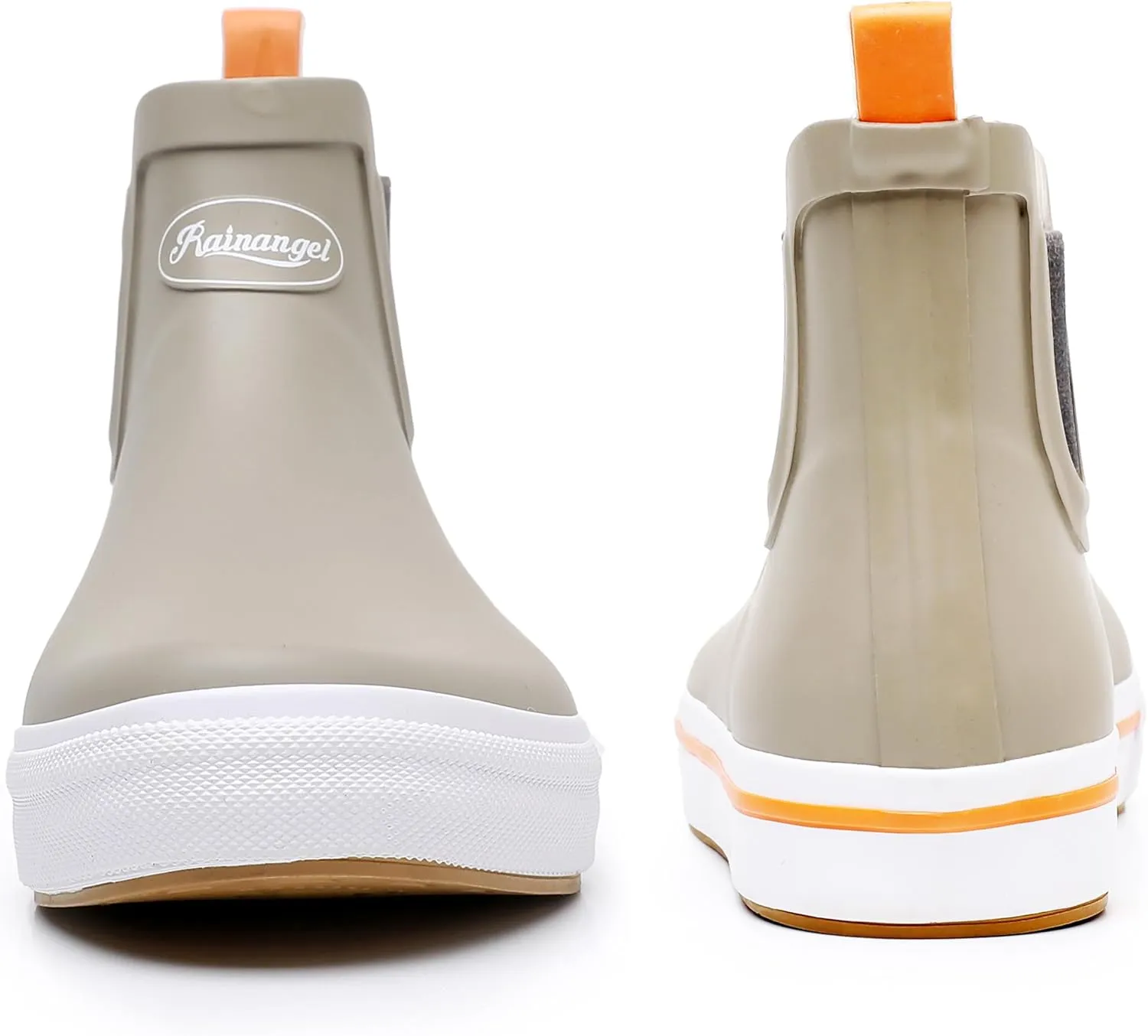 Rain Boots for Women and Men,Unisex Ankle Rain Shoes Anti-Slipping Rainboots with Comfortable Lightweight Garden Rubber Rain Boot and Outdoor Work Shoes,Waterproof Fishing Deck Boots