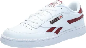 Reebok Unisex Club C Revenge Sneaker, White/Rich Maroon/White, 11 US Men