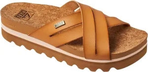 REEF Cushion Bloom Hi Women's Platform Fashion Sandal, Vegan Leather X Strap, Arch Support and Heel Cupping