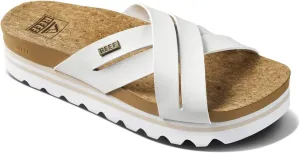 REEF Cushion Bloom Hi Women's Platform Fashion Sandal, Vegan Leather X Strap, Arch Support and Heel Cupping