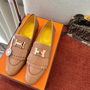 ROYAL LOAFER BROWN CALFSKIN PINK GOLD H