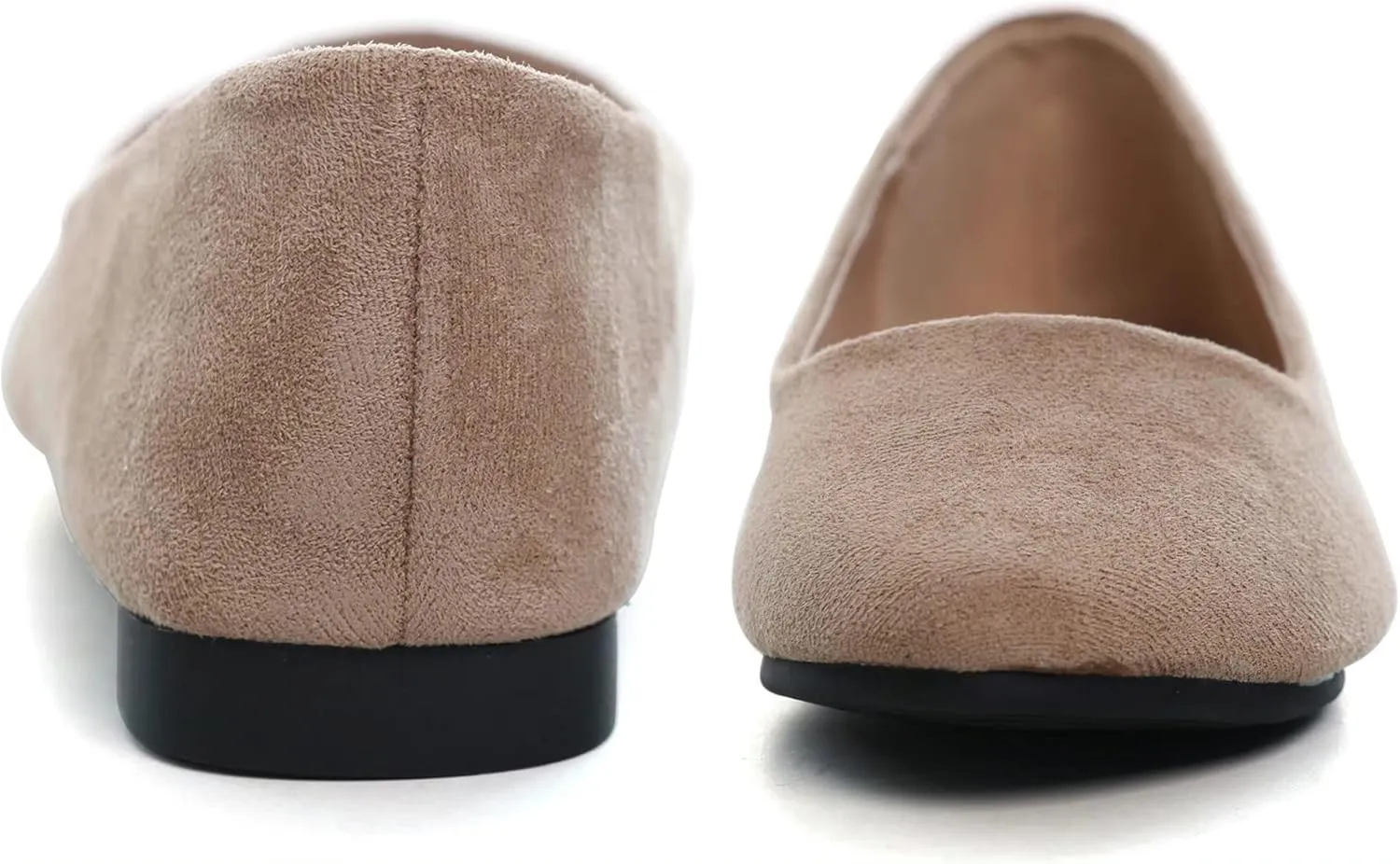 SAILING LU Women's Solid Color Round Toe Ballet Shoes Comfort Flats Shoes Dressy Slip On Walking Loafers