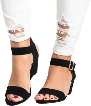 Sandals for Women Dressy Summer, Sandals Women Ankle Strap Chunky Chunky Heel Sandals Open Toe Wedding Party Dress Shoes