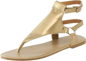 Sandals for Women Dressy Summer Thong Flip Flops Comfortable Ankle Strap Strappy Flat Sandals Walking Shoes Beach Sandals