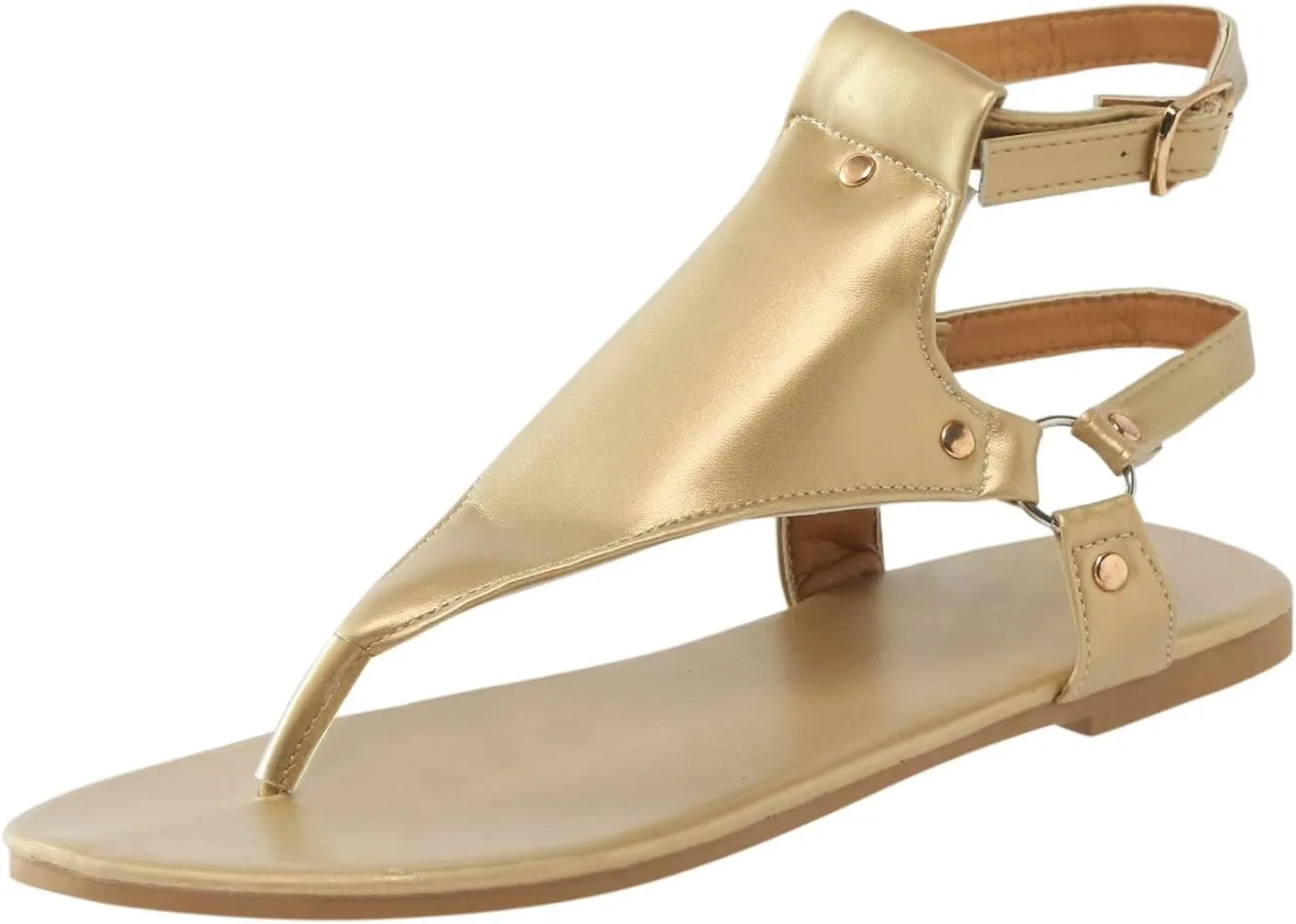 Sandals for Women Dressy Summer Thong Flip Flops Comfortable Ankle Strap Strappy Flat Sandals Walking Shoes Beach Sandals