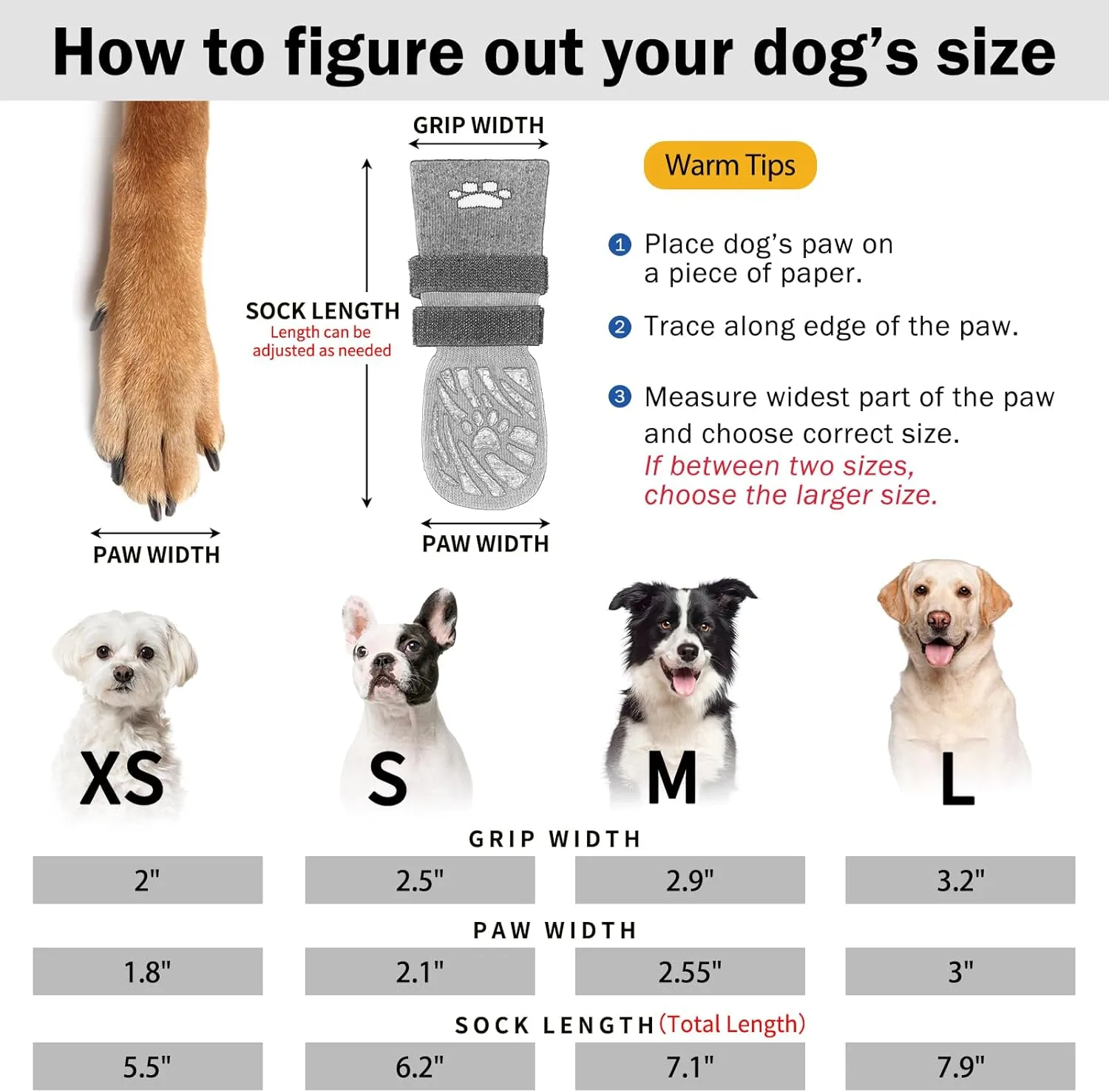 SCENEREAL Dog Socks to Prevent Licking Paws for Hot/Cold Pavement, Dog Boots & Paw Protectors for Small Medium Large Dogs, Senior Dog Grippy Socks Booties for Hardwood Floors Winter Outdoor, Black L