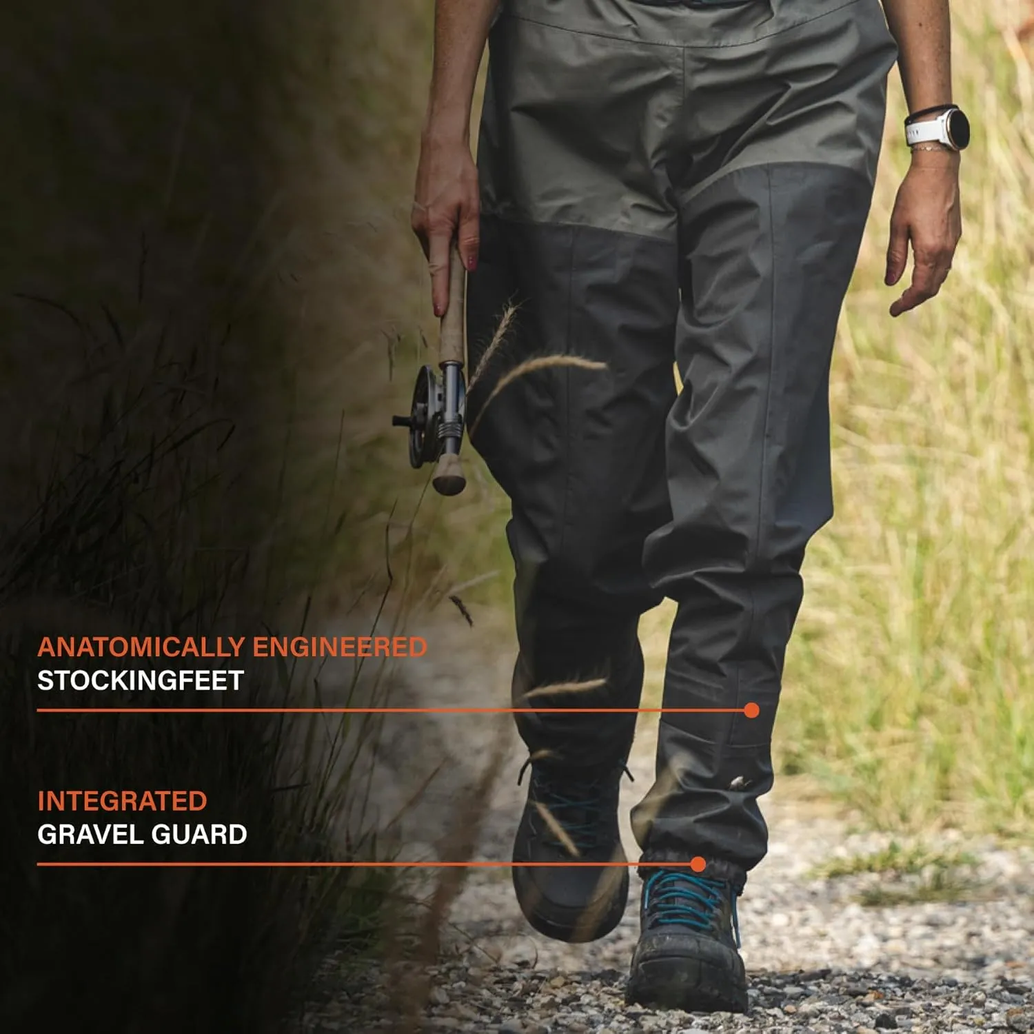 Simms Women's Tributary Stockingfoot Chest-High Fly Fishing Waders - Durable, Breathable, Waterproof Waders for Women