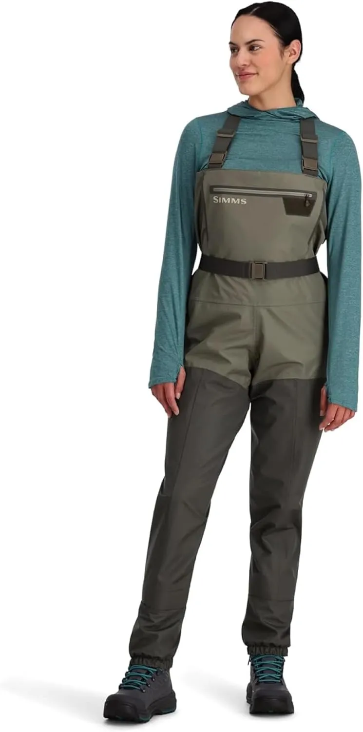 Simms Women's Tributary Stockingfoot Chest-High Fly Fishing Waders - Durable, Breathable, Waterproof Waders for Women