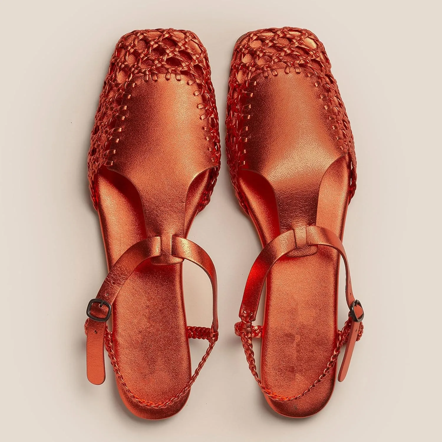 Slingback Flats for Women Braided Sandals Dressy Woven Strappy Shoes, Breathable and Elegant Fashionable Design Highlighting Charm