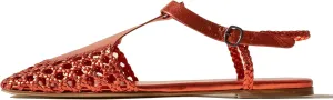 Slingback Flats for Women Braided Sandals Dressy Woven Strappy Shoes, Breathable and Elegant Fashionable Design Highlighting Charm