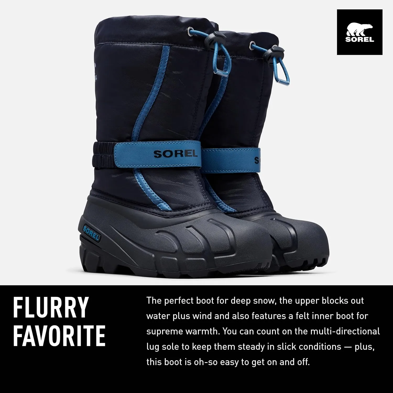 SOREL - Youth Flurry Winter Snow Boots for Kids