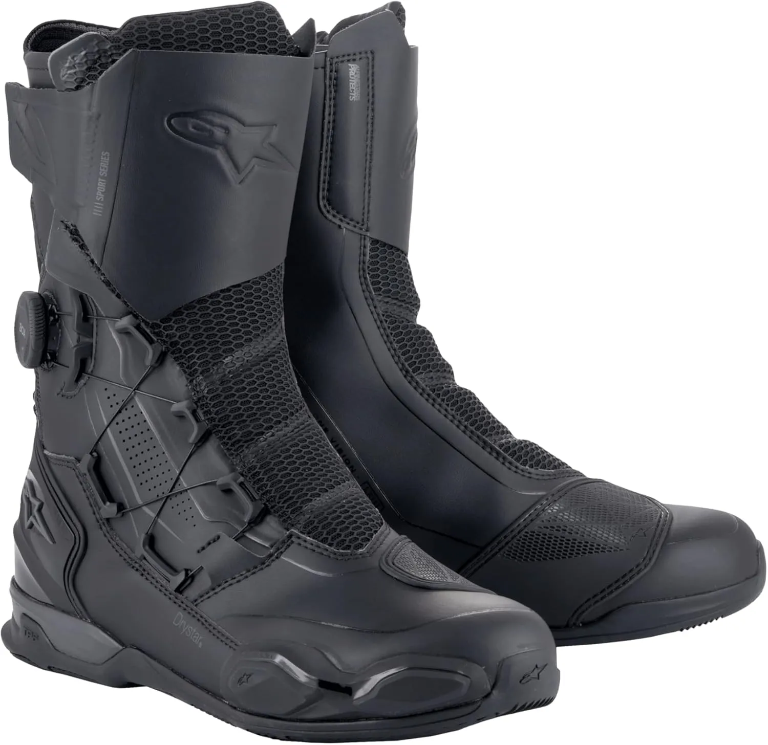 SP-X BOA Drystar Motorcycle Boots, CE-Certified Waterproof Sport Riding Gear, Advanced BOA Fit System, Durable Design, All-Weather Comfort & Protection