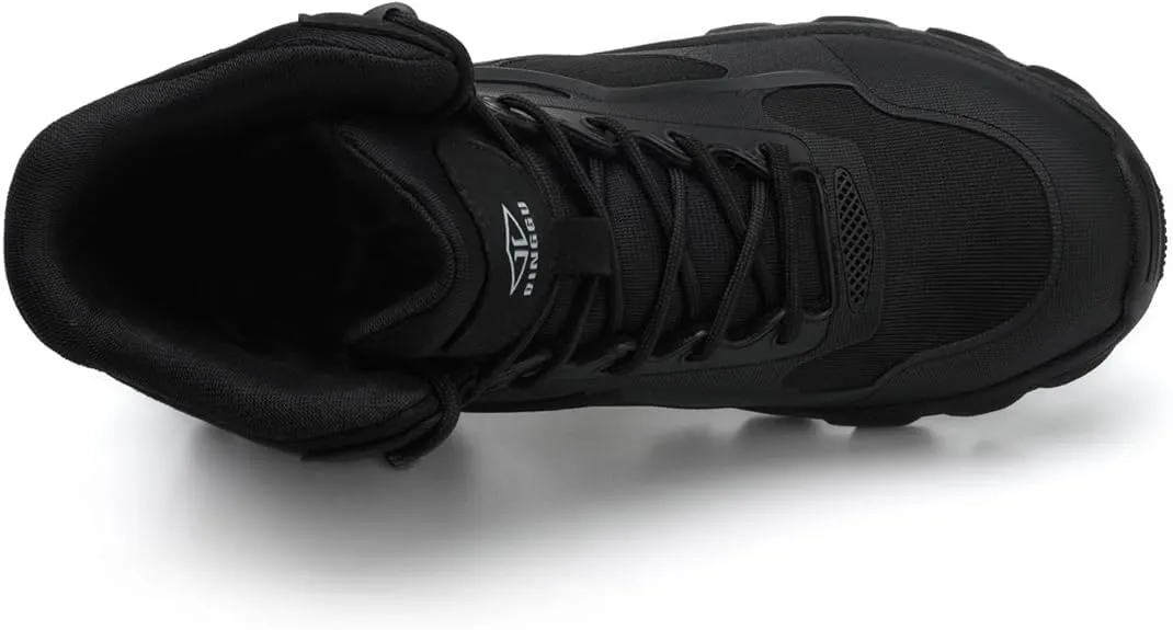 Steel Toe Boots for Men, Non Slip Indestructible Work Shoes for Men,Breathable High Top Work Boots for Men, Construction Steel Toe Shoes, Safety Toe Boots for Men.